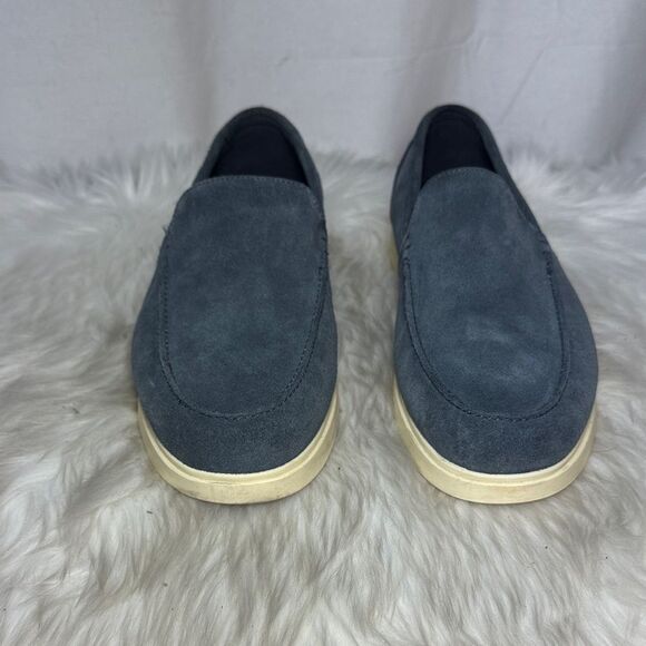 Zara Men\'s Dusty‎ Blue Suede Loafers Sz 43 main image 3